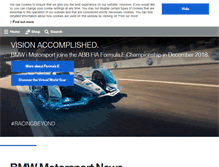 Tablet Screenshot of bmw-motorsport.com